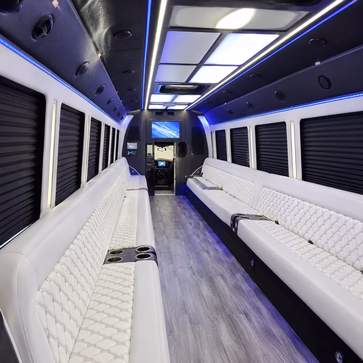 deerfield beach party bus rental interior