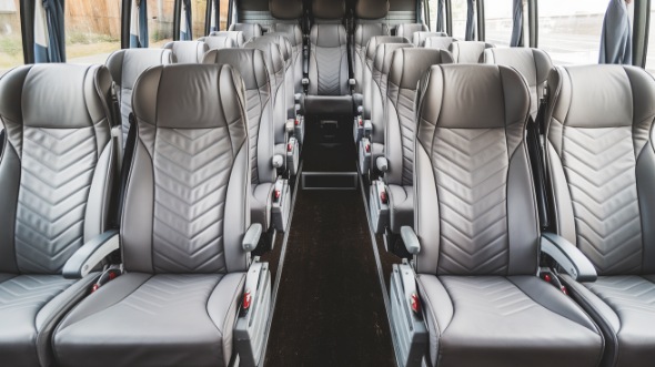 54 passenger charter bus interior