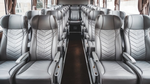 55 passenger charter bus interior