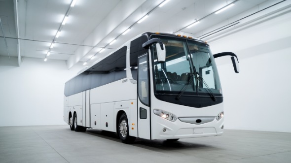 56 passenger charter bus exterior