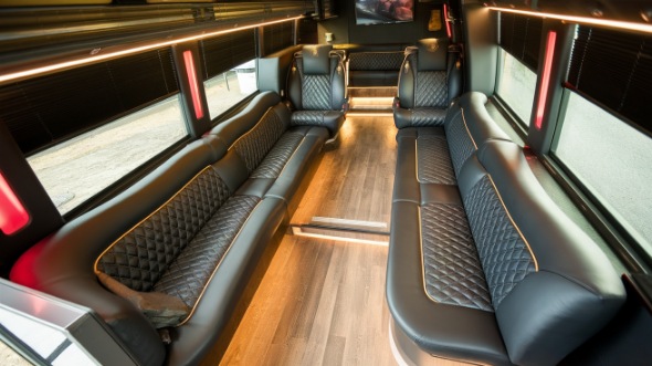 deerfield beach party bus rental interior