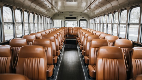 deerfield beach school bus rental interior