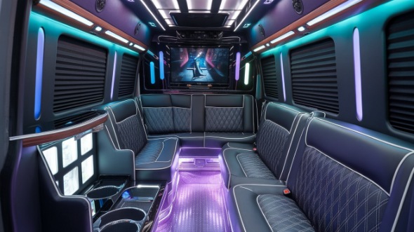 deerfield beach sprinter limo rental interior