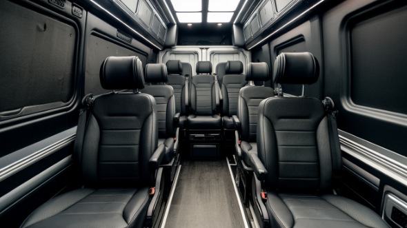 deerfield beach sprinter van with driver interior